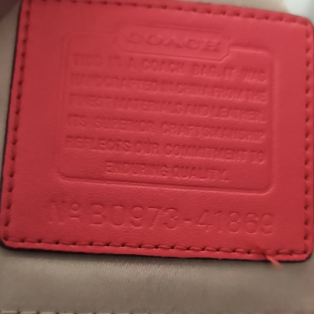 Coach patent Leather red Shoulder Bag Zoe EUC